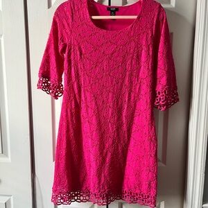 Alfani Petite Pink lace dress with full lining